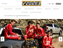Tablet Screenshot of pedros-europe.ch